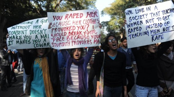 Posters from Anti Rape Protests in Delhi, Photograph by Vijay Kumar