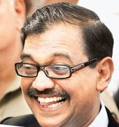 Special public prosecutor Ujjwal Nikam outside the court after the death sentence was delivered on Thursday. (PTI)