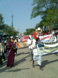 Adivasi Mahasabha rally in Raipur